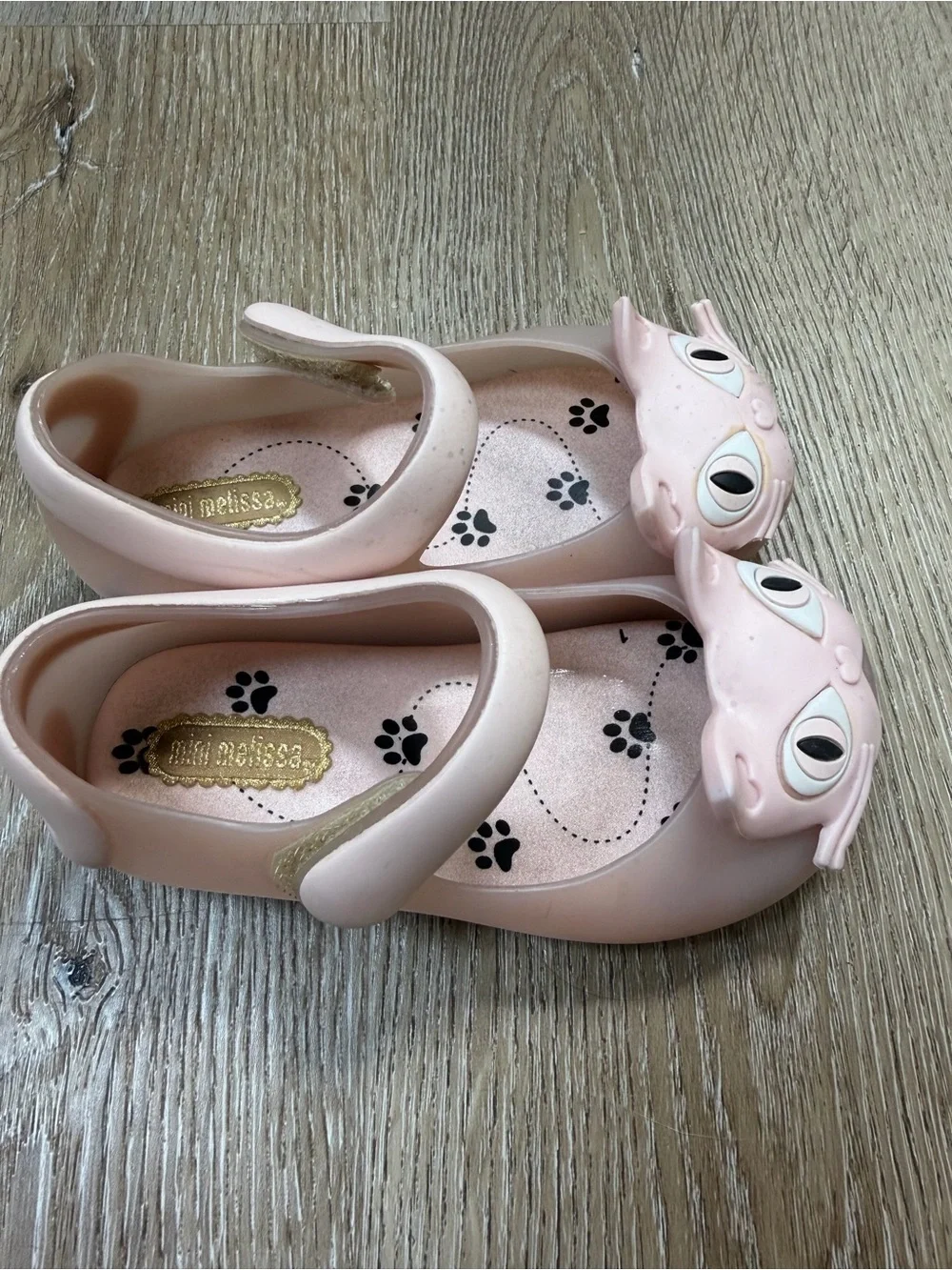 Mini Melissa Ultragirl II Cat Pink Jelly Shoes Mary Jane’s Baby Girls size 7 $59